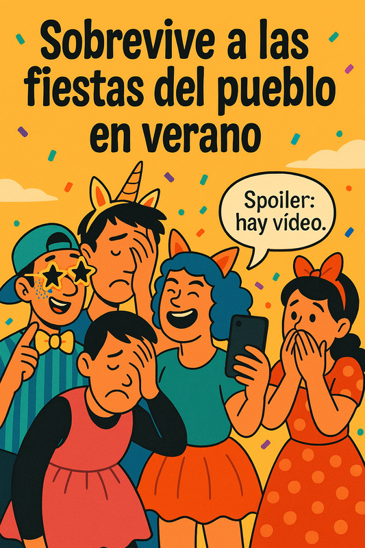 🎉 Manual de supervivencia para fiestas de pueblo (sin acabar bailando con tu primo) 💃🕺