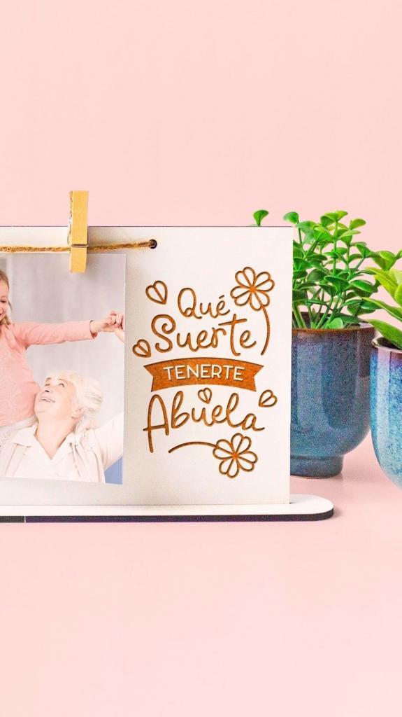 PORTAFOTOS ABUELA QUÉ SUERTE TENERTE