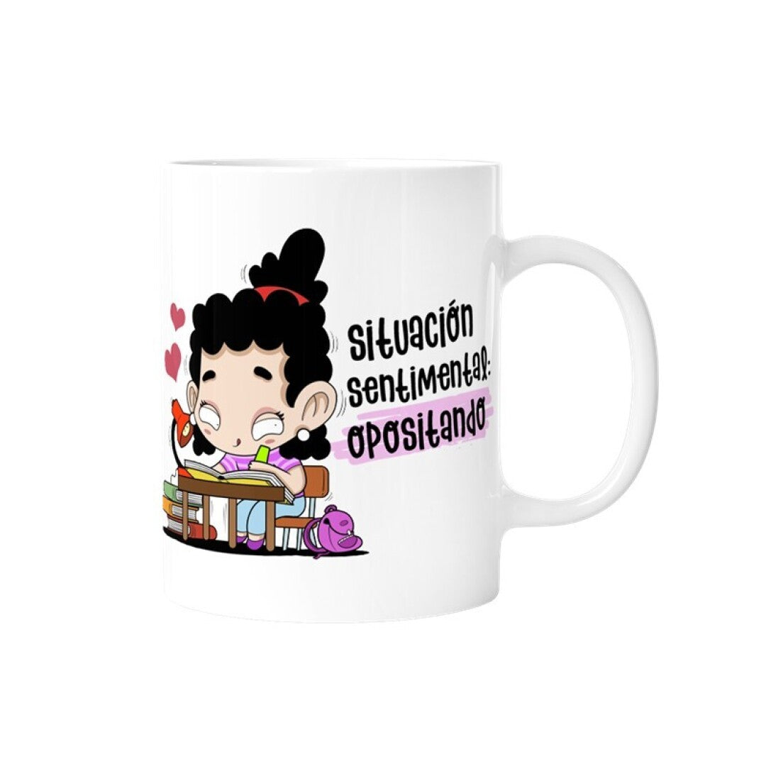 TAZA - SITUACIÓN SENTIMENTAL: OPOSITANDO (CHICA)