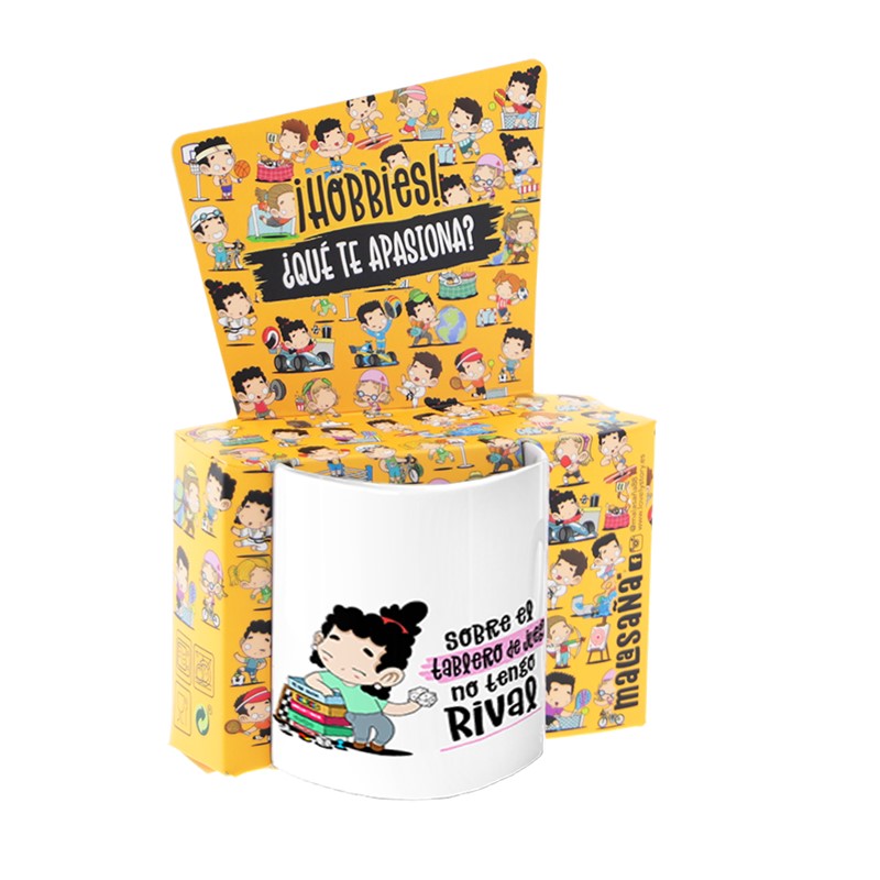 TAZA - SOBRE EL TABLERO DE JUEGO ESTOY HECHA UNA JEFAZA de MALASAÑA