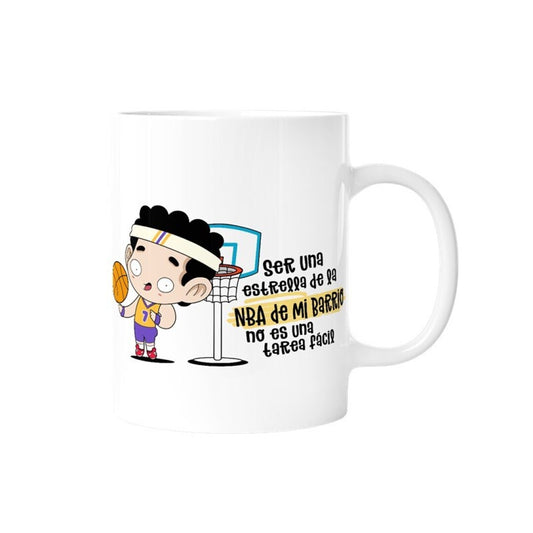 TAZA - SER UNA ESTRELLA EN LA NBA DE MI BARRIO NO ES TAREA FÁCIL (MUJER) de MALASAÑA