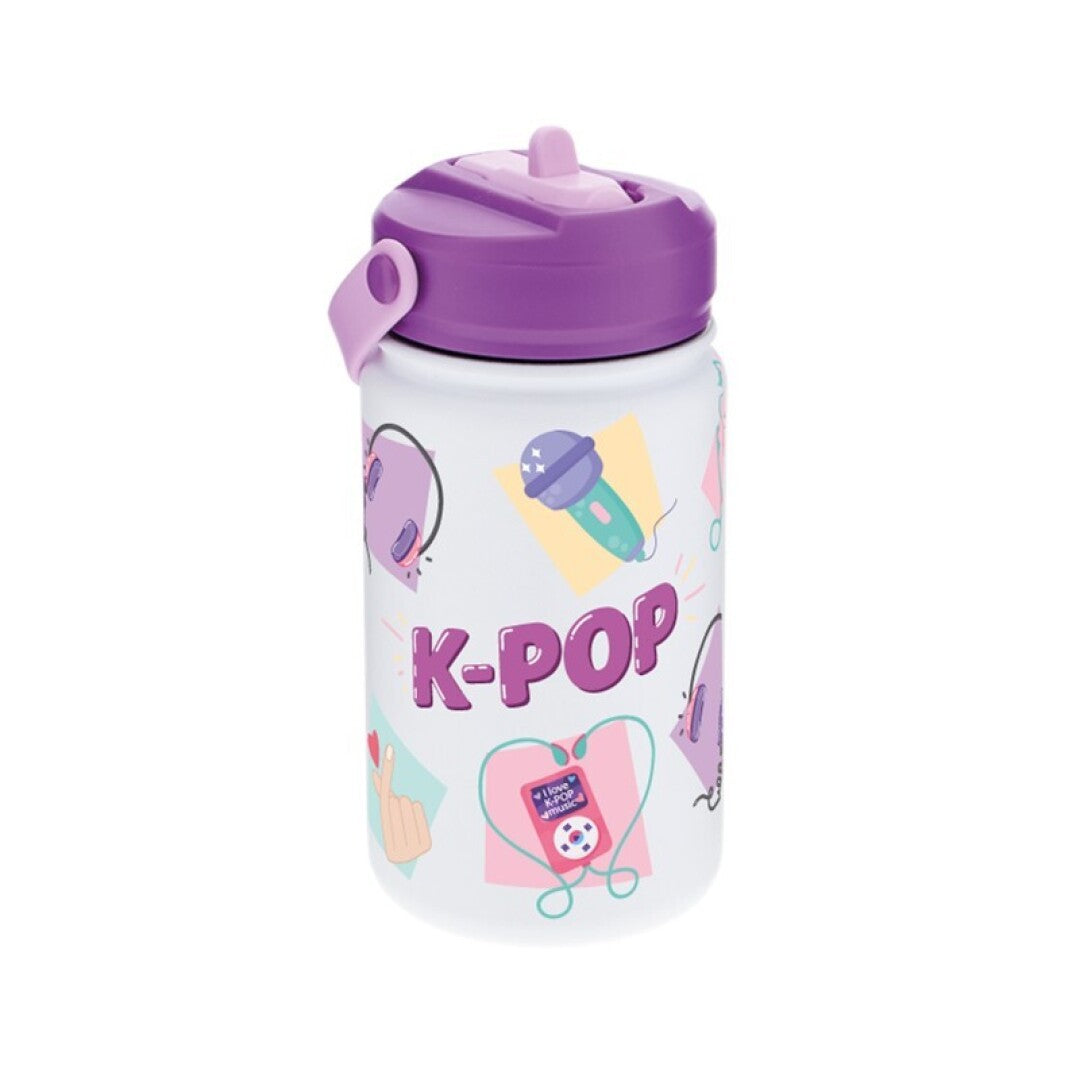 BOTELLA TÉRMICA 330ML CON ADAPTADOR INFANTIL - ICE/PURPLE - K-POP