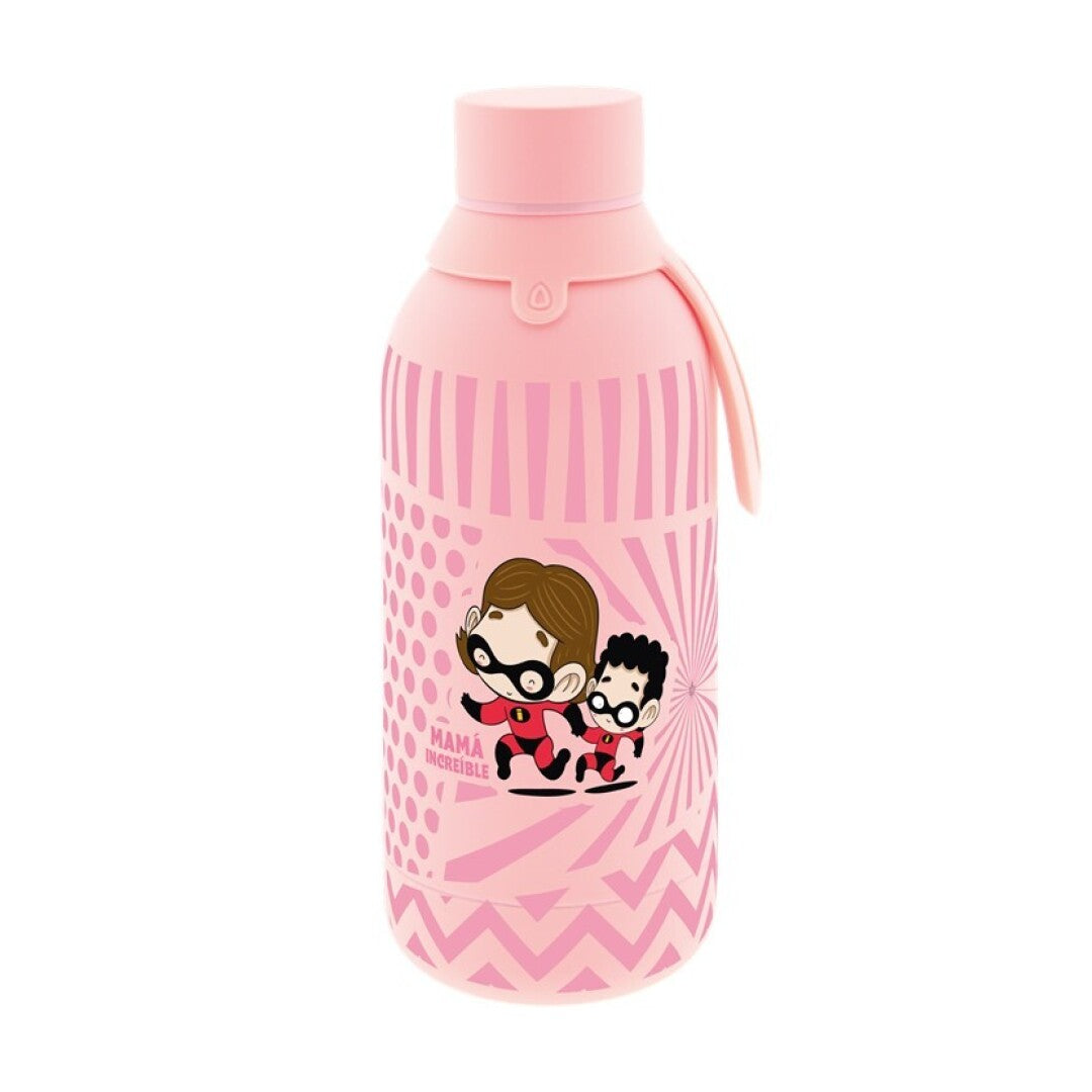 BOTELLA TÉRMICA 500ML - CORAL PINK - MAMÁ INCREÍBLE