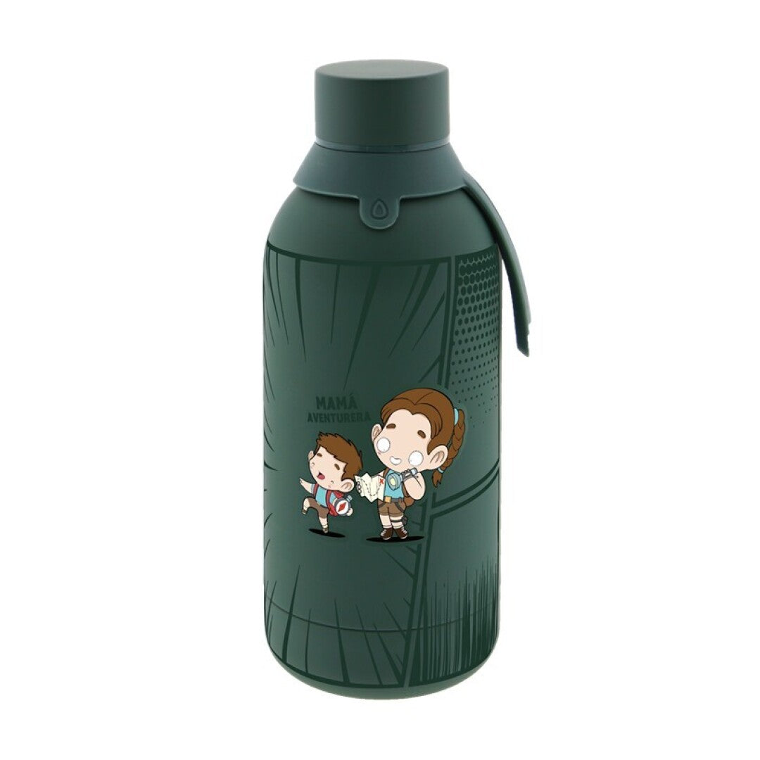 BOTELLA TÉRMICA 500ML - DARK PEPPERMINT - MAMÁ AVENTURERA