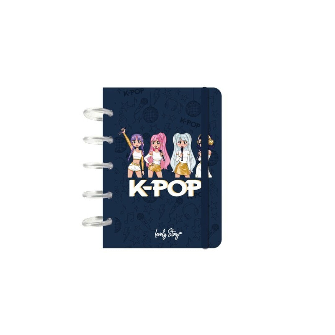 CUADERNO A6 - DARK BLUE- K-POP