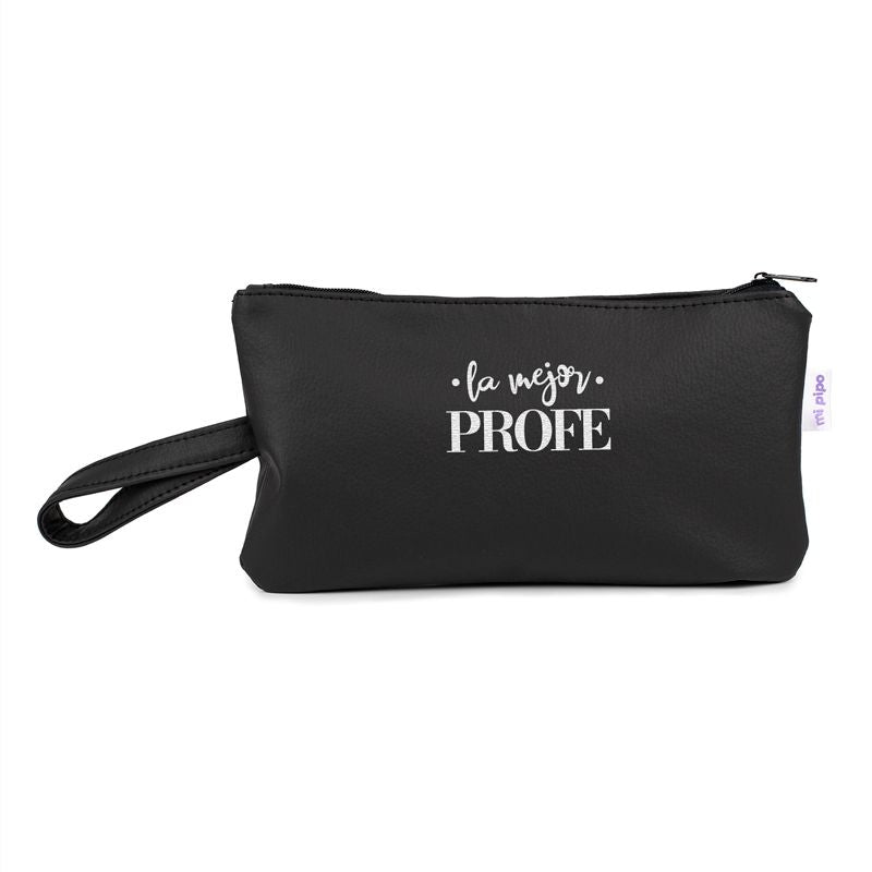 Bolso de Mano Shopper polipiel Negro La mejor profe/seño