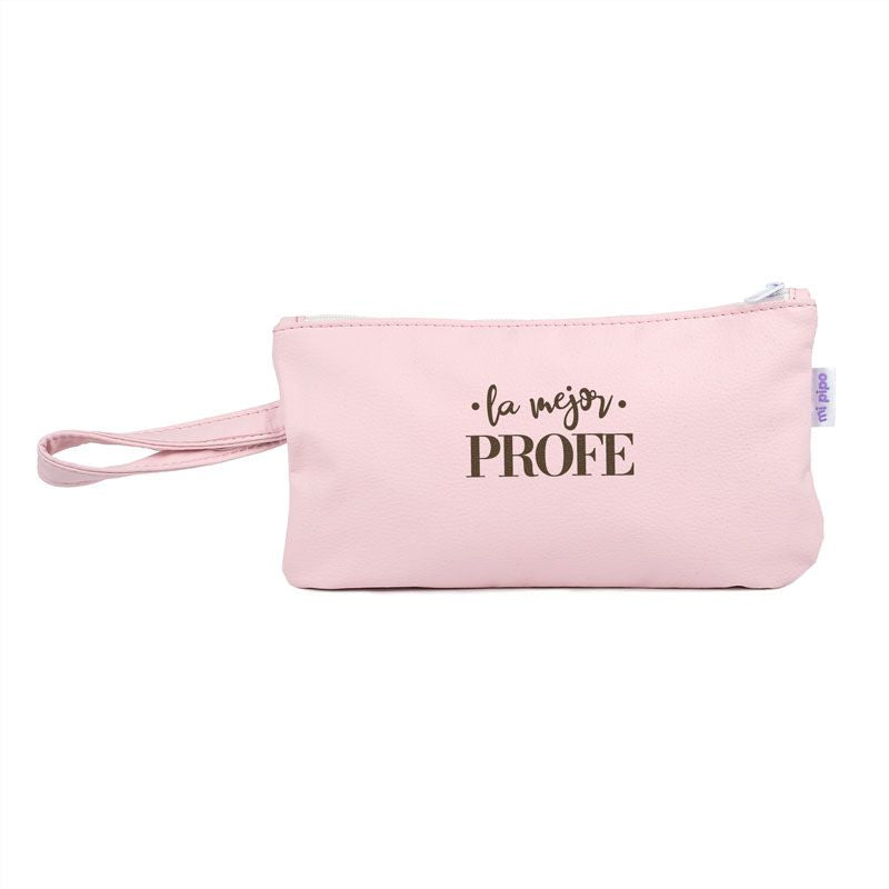 Bolso de Mano Shopper polipiel Rosa La mejor profe/seño