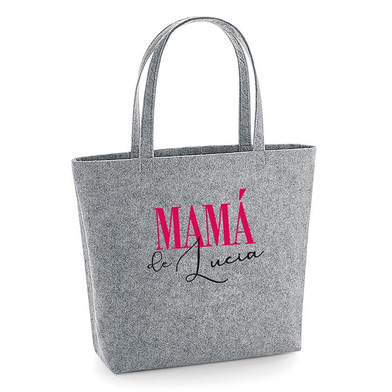 Bolso Shopper fieltro Mami de + Nombre