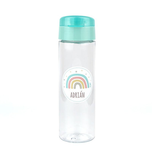 Botella Arcoíris Soft Menta 600ml personalizada
