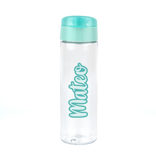 Botella Caligrafía Menta 600 ml personalizada
