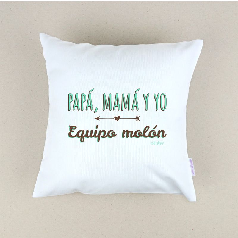 Cojín Papá, Mamá y yo, Equipo Molón