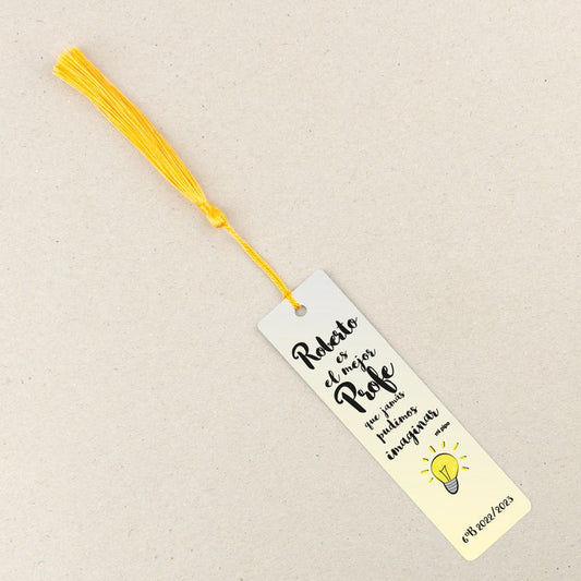 Marcapáginas Personalizado Es el Mejor Profe que jamás puede imaginar