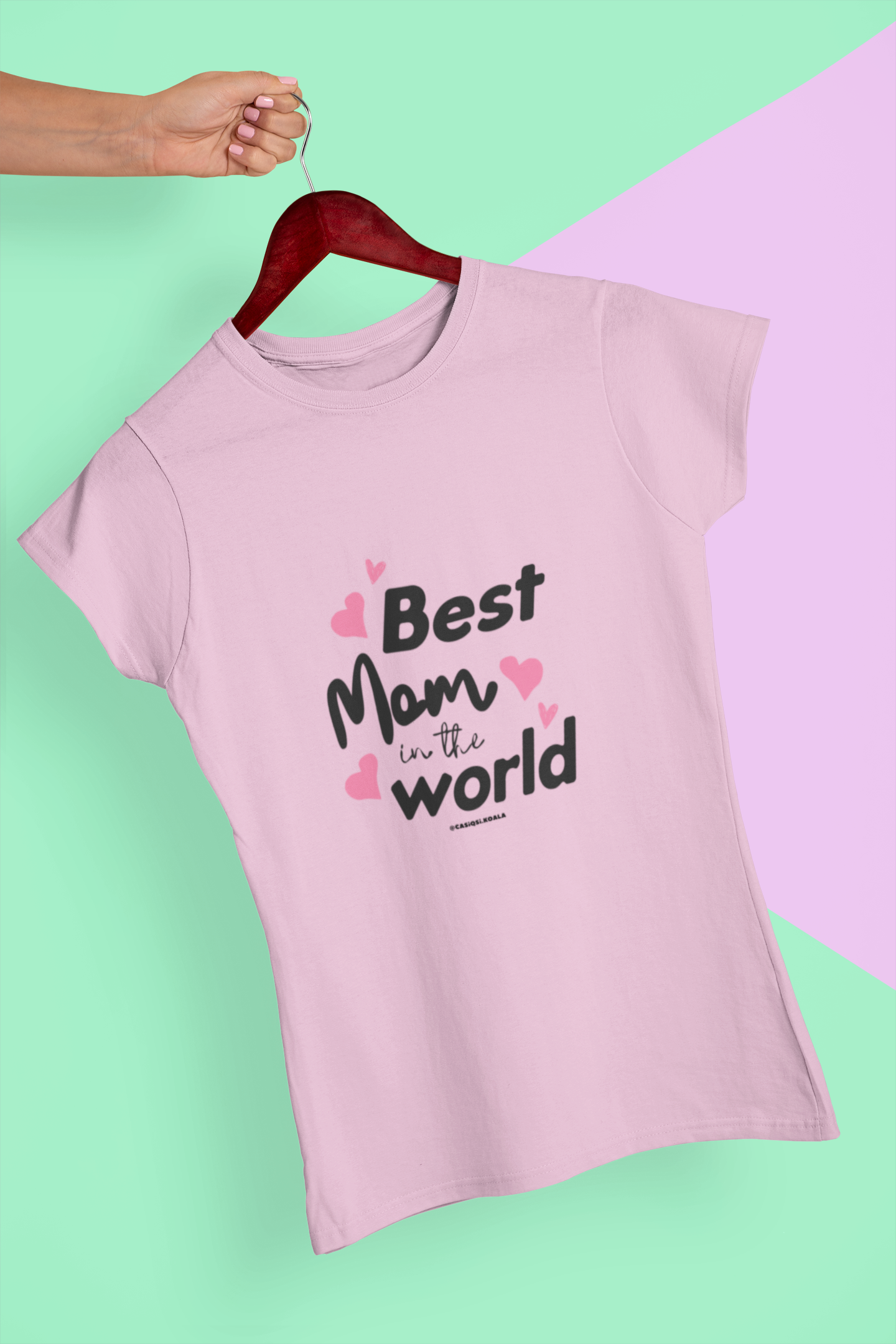 Camiseta ''BEST MOM IN THE WORLD'' mujer
