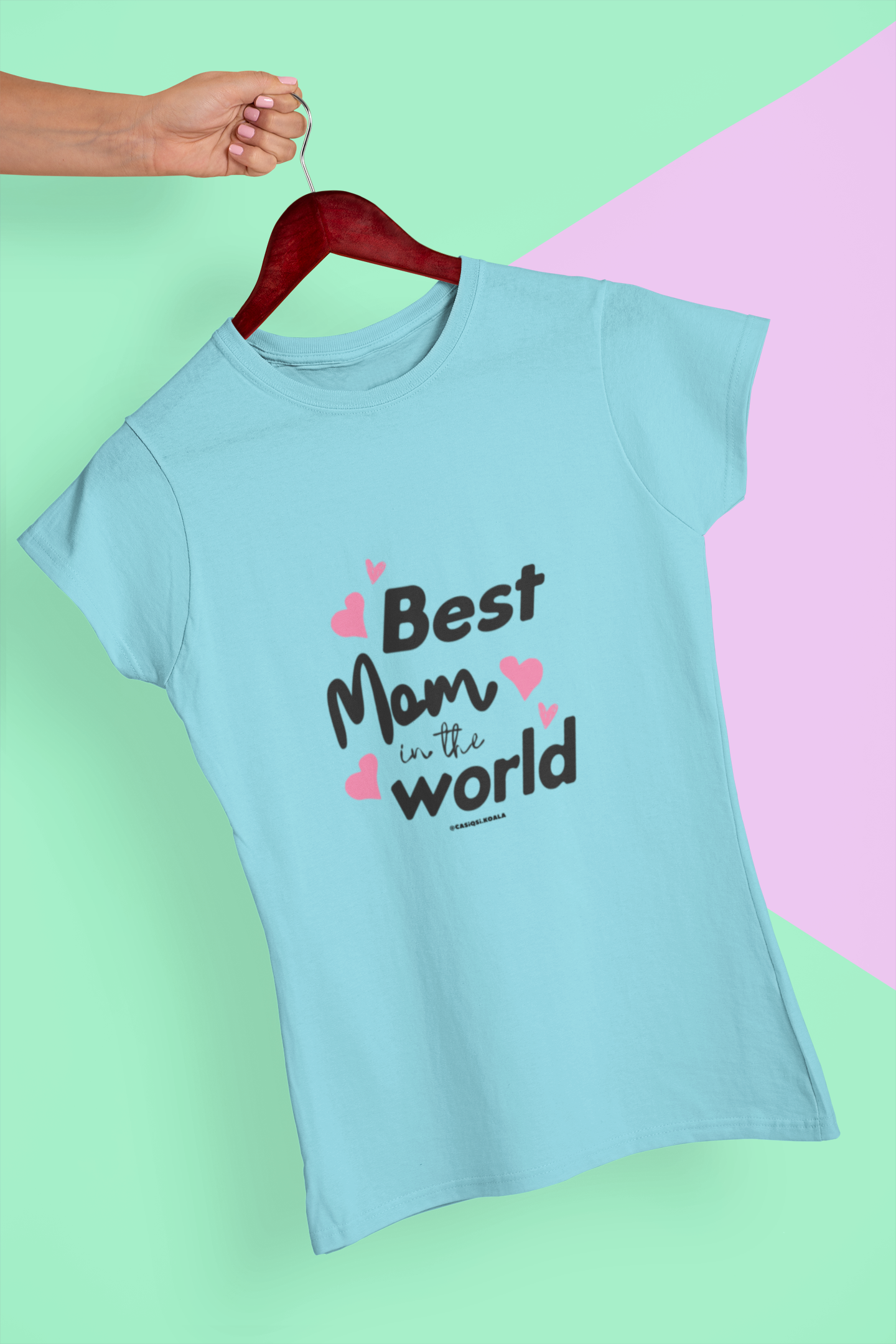 Camiseta ''BEST MOM IN THE WORLD'' mujer