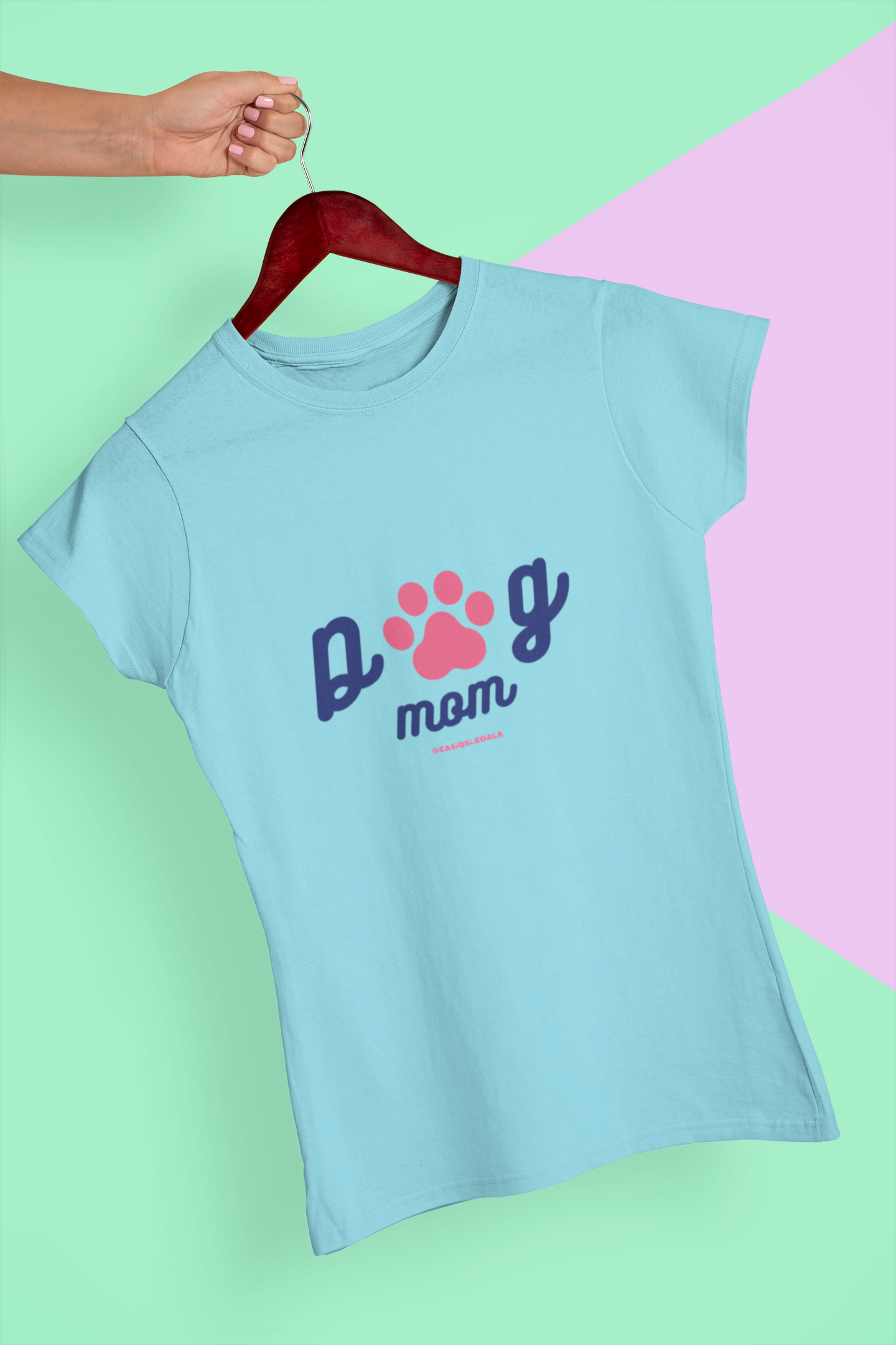 Camiseta ''DOG MOM'' mujer