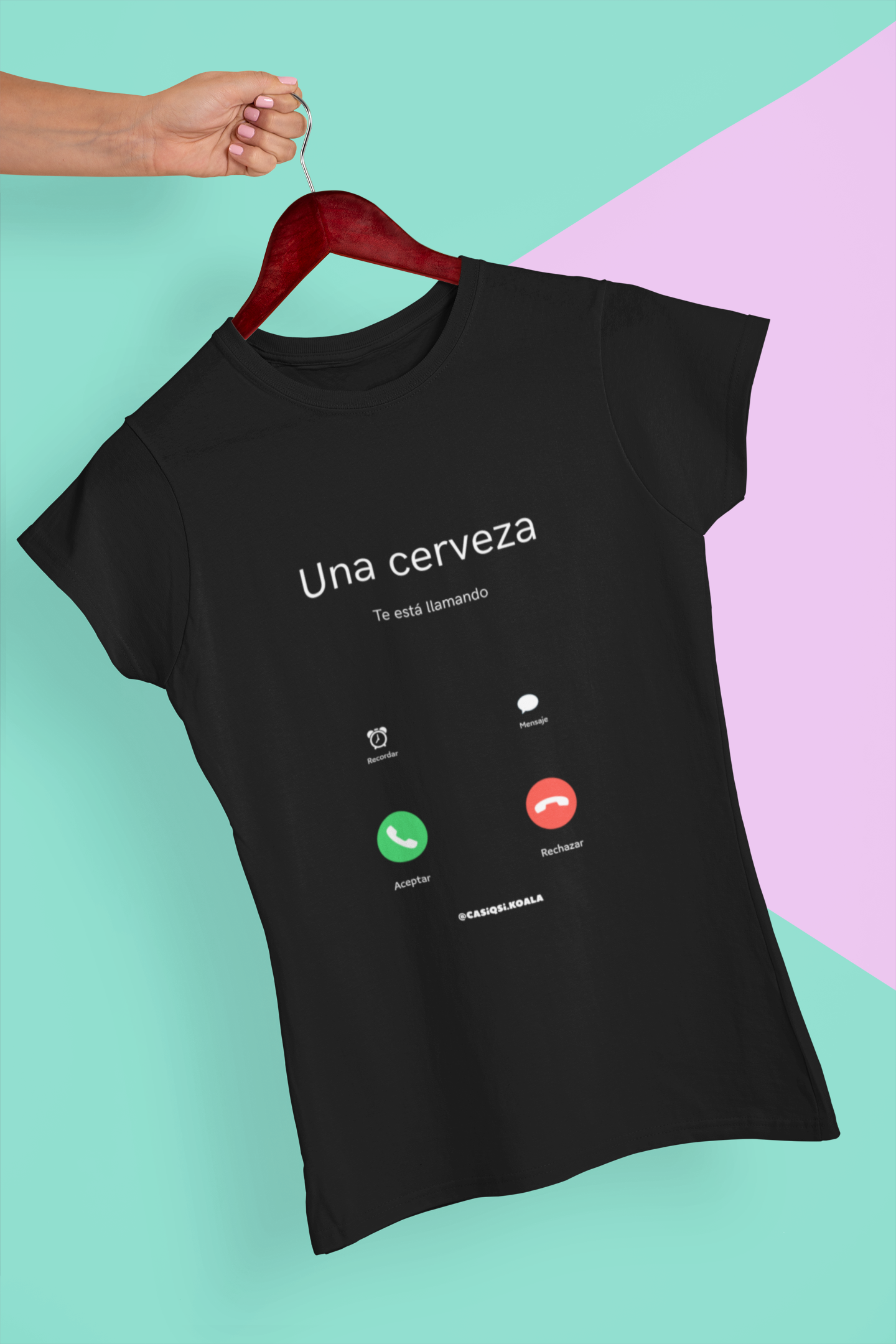 Camiseta ''UNA CERVEZA...'' mujer
