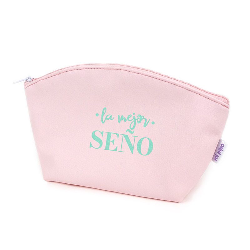 Pack Bolso Shopper + Neceser polipiel Camello La mejor Profe/Seño