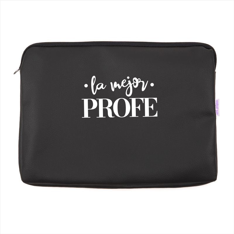 Portafolios Shopper polipiel Negro La mejor profe/seño