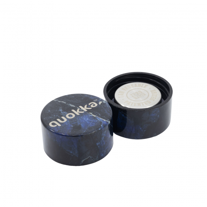 BOTELLA TÉRMICA QUOKKA SOLID - BLACK MARBLE