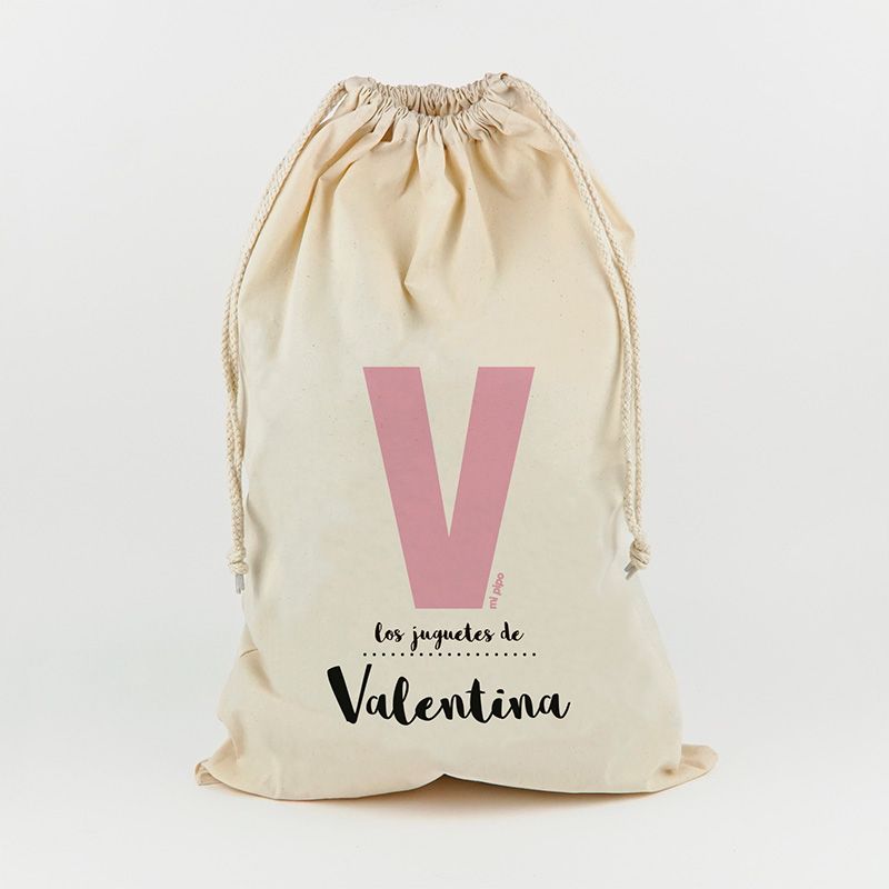 aco para Juguetes Personalizado Inicial rosa juguetes