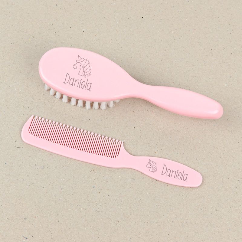 Set Cepillo y peine Personalizado UNICORNIO