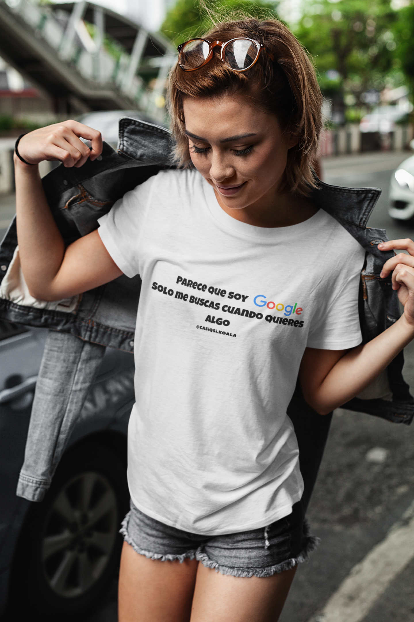 Camiseta ''PARECE QUE SOY GOOGLE...'' mujer