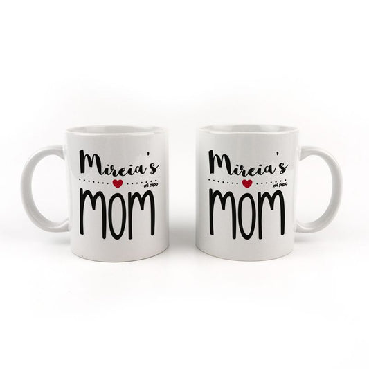 Taza cerámica o plástico Mamá Nombre's Mom personalizada