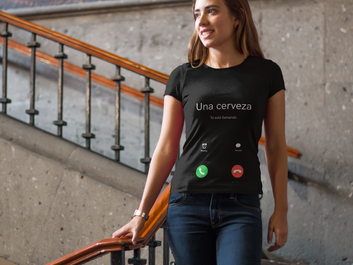 Camiseta ''UNA CERVEZA...'' mujer
