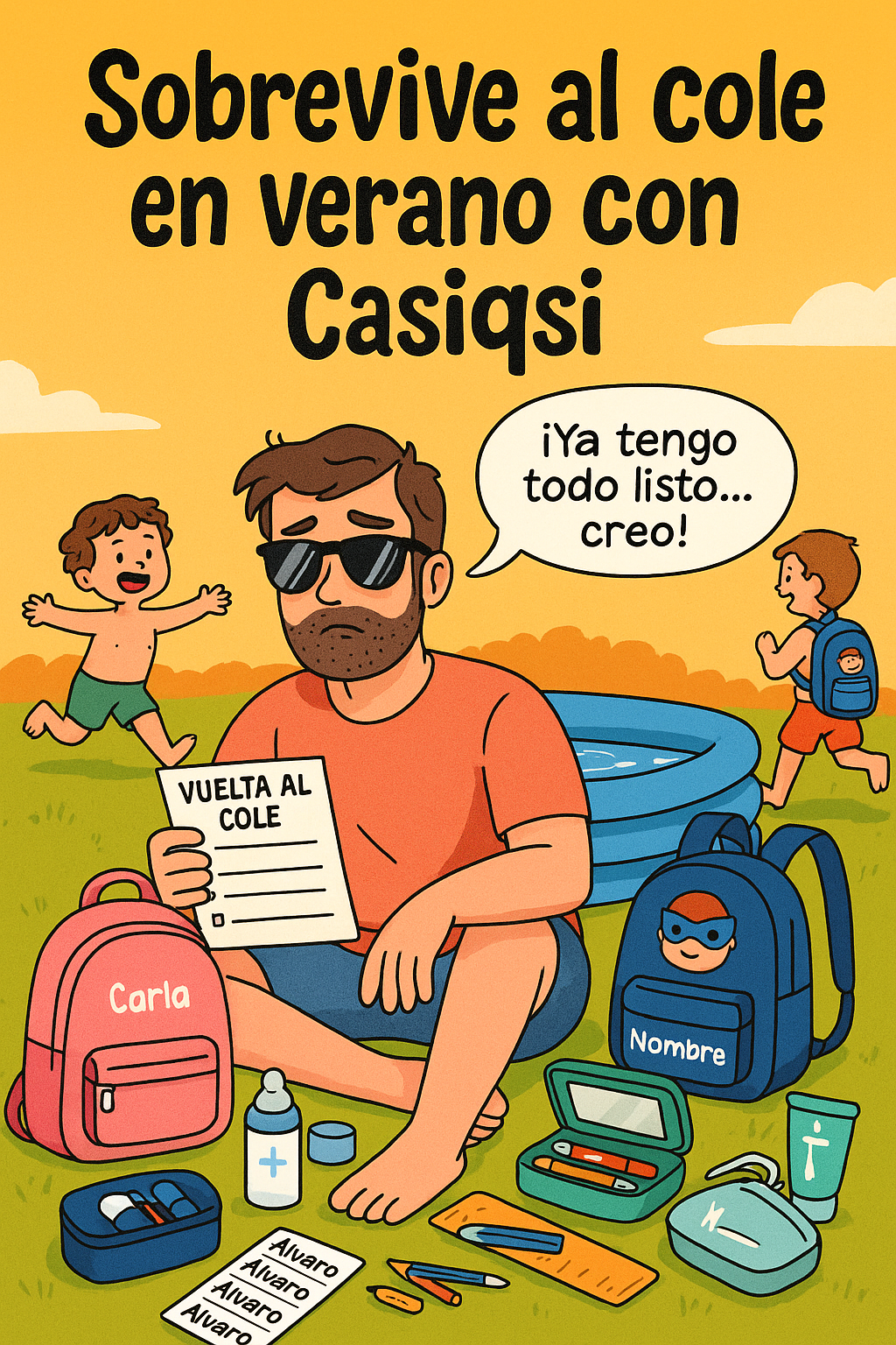 📚 Preparando la vuelta al cole en pleno verano (sin perder la cabeza… del todo)