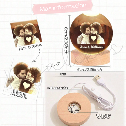 ✨ BOLA DE CRISTAL PERSONALIZADA - Un recuerdo mágico✨
