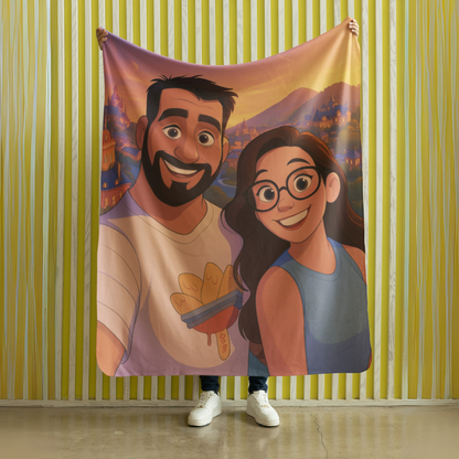 👉 MANTA POLAR PERSONALIZADA ESTILO DISNEY 🧞