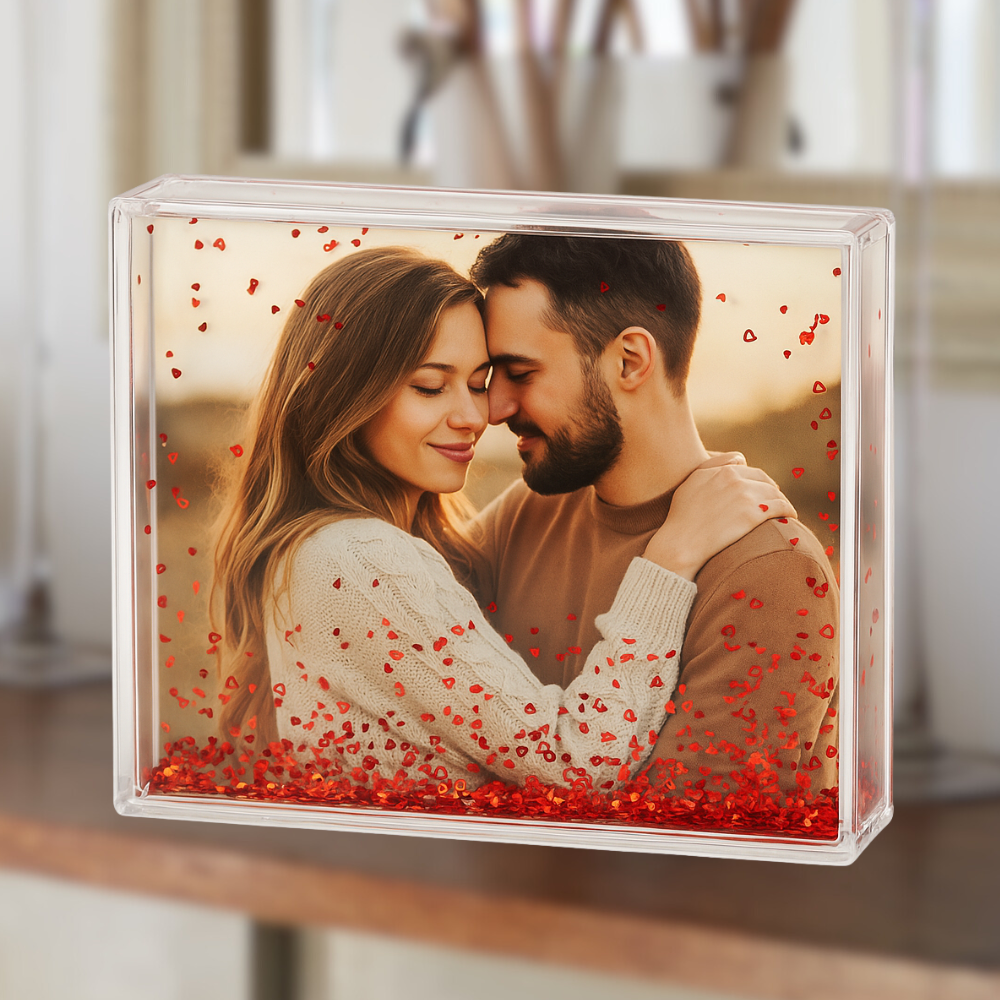 PORTAFOTOS DE AGUA CON CORAZONES FLOTANTES📸💖