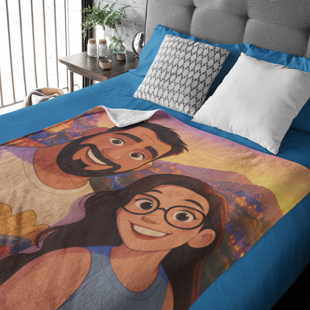 👉 MANTA POLAR PERSONALIZADA ESTILO DISNEY 🧞