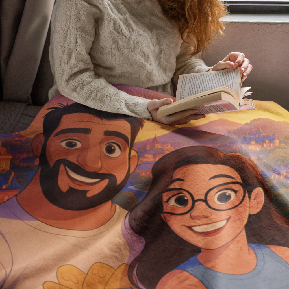 👉 MANTA POLAR PERSONALIZADA ESTILO DISNEY 🧞