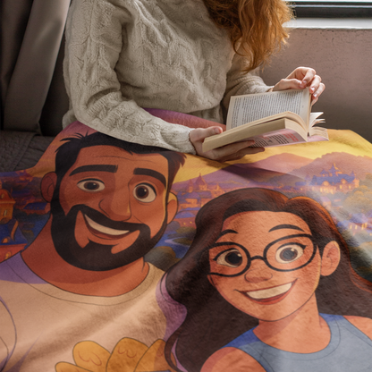 👉 MANTA POLAR PERSONALIZADA ESTILO DISNEY 🧞