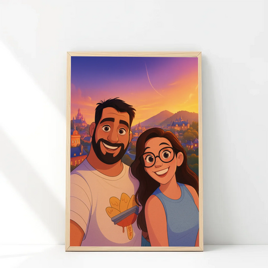 ✨ MARCO PERSONALIZADO 30X40 ESTILO DISNEY | TU FOTO COMO UN CUENTO DE HADAS 🏰💫