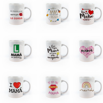Taza cerámica o plástico Mamá (varios modelos)