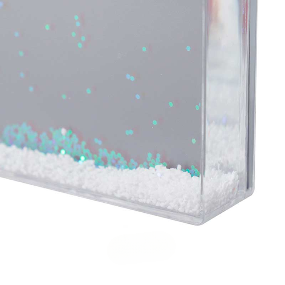 📸🎄PORTAFOTOS DE AGUA CON COPOS DE NIEVE PERSONALIZADO