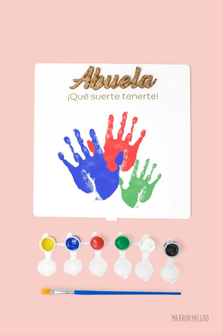 CUADRO MANITAS ABUELA QUÉ SUERTE TENERTE