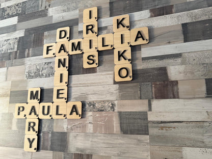 SCRABBLE DE MADERA PARA PARED (UNIDAD)