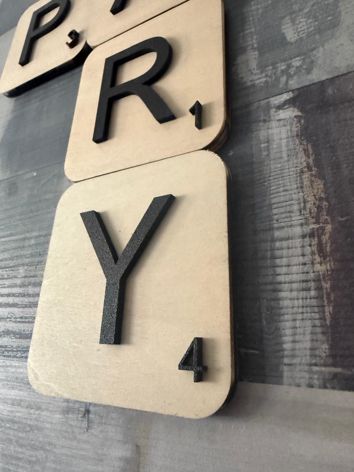 SCRABBLE DE MADERA PARA PARED (UNIDAD)