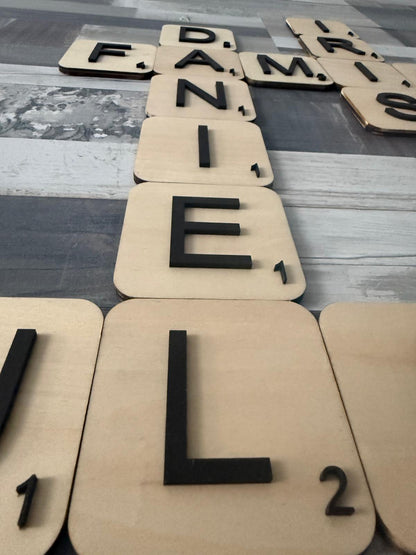 SCRABBLE DE MADERA PARA PARED (UNIDAD)