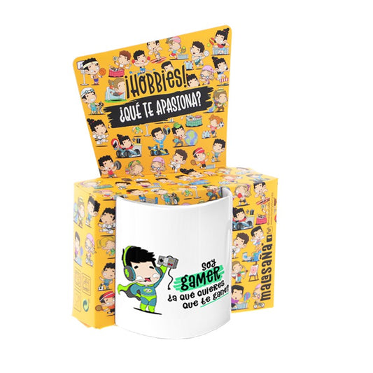 TAZA - SOY GAMER, ¿A QUÉ QUIERES QUE TE GANE? (HOMBRE) de MALASAÑA