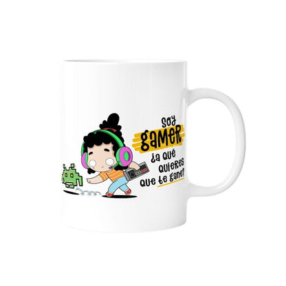 TAZA - SOY GAMER, ¿A QUÉ QUIERES QUE TE GANE? (MUJER) de MALASAÑA