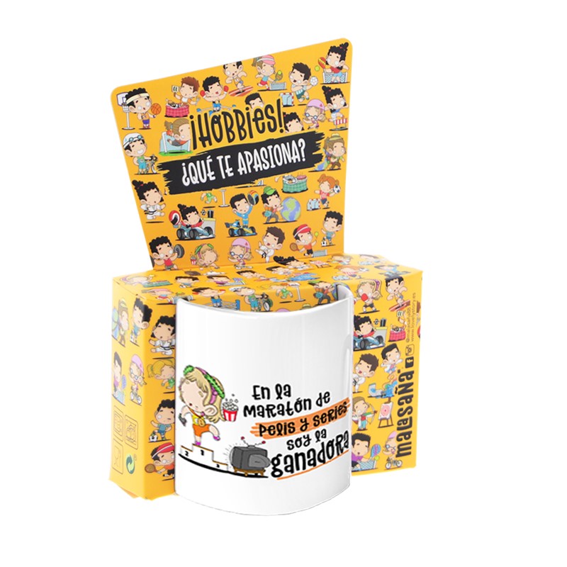 TAZA - EN LA MARATÓN DE PELIS Y SERIES SOY LA GANADORA de MALASAÑA