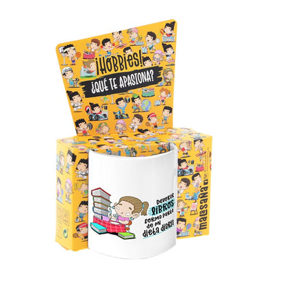 TAZA - DEVORAR LIBROS FORMA PARTE DE MI DIETA DIARIA (MUJER) de MALASAÑA