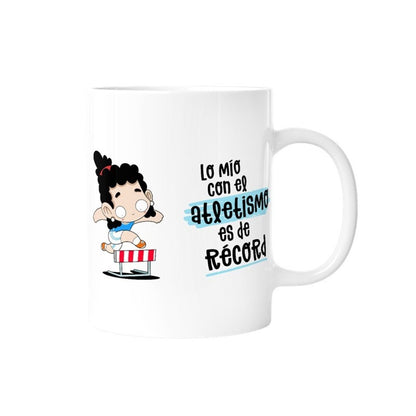TAZA - LO MÍO CON EL ATLETISMO ES DE RÉCORD (MUJER) de MALASAÑA