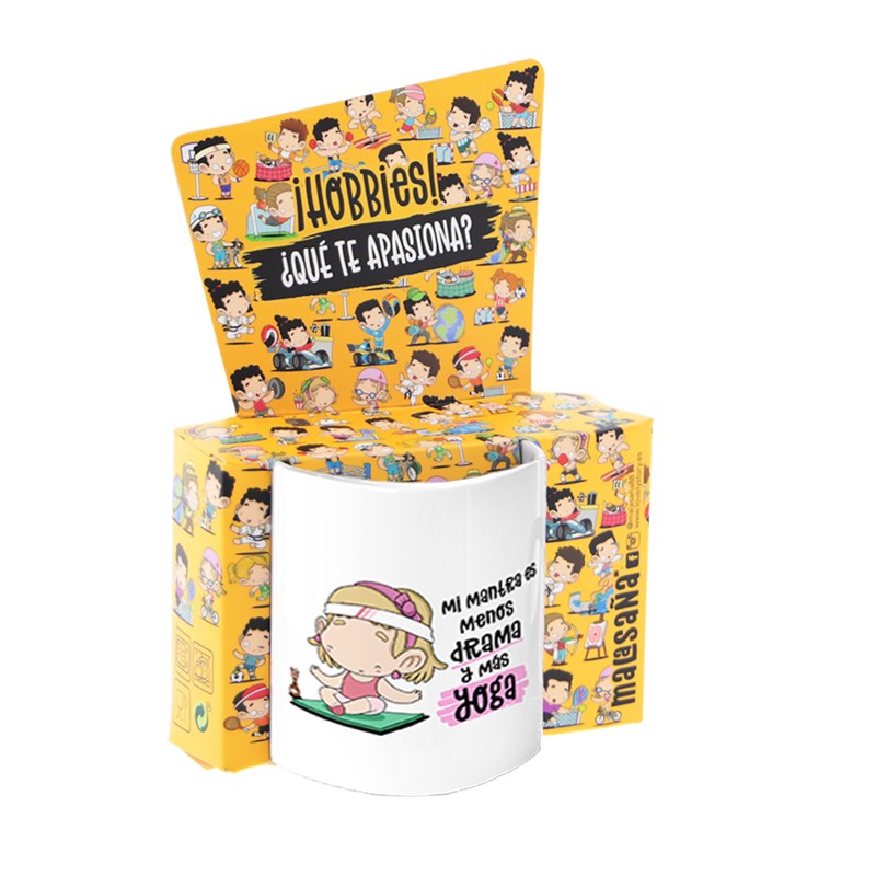 TAZA - MI MANTRA ES MENOS DRAMA Y MÁS YOGA (MUJER) de MALASAÑA