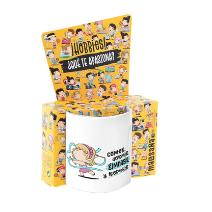 TAZA - COMER, DORMIR, GIMNASIA Y REPETIR (MUJER) de MALASAÑA