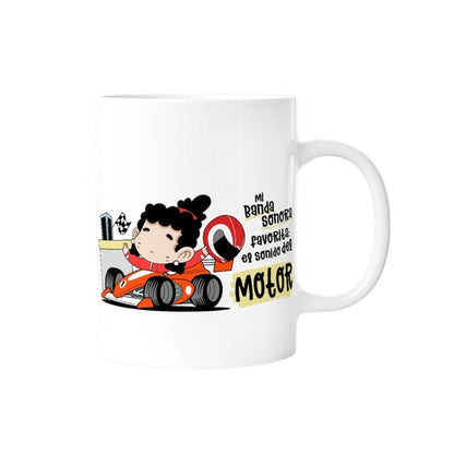 TAZA - MI BANDA SONORA FAVORITA: EL SONIDO DEL MOTOR (MUJER) de MALASAÑA